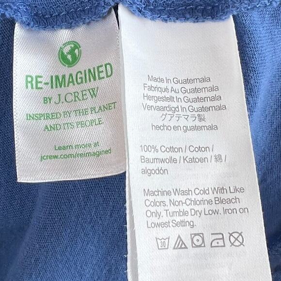 J. Crew Blue Tiered Knit Keyhole Ruffled Midi Dress Size Small - Picture 7 of 7